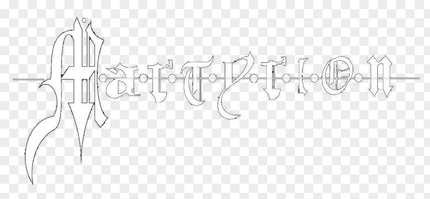 Metal Band Logo White PNG