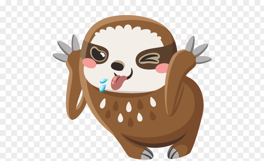 Sticker VKontakte Sloth Personal Message Clip Art PNG