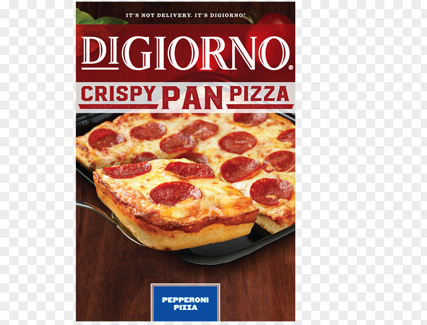Pizza Chicago-style Pepperoni DiGiorno Bread PNG