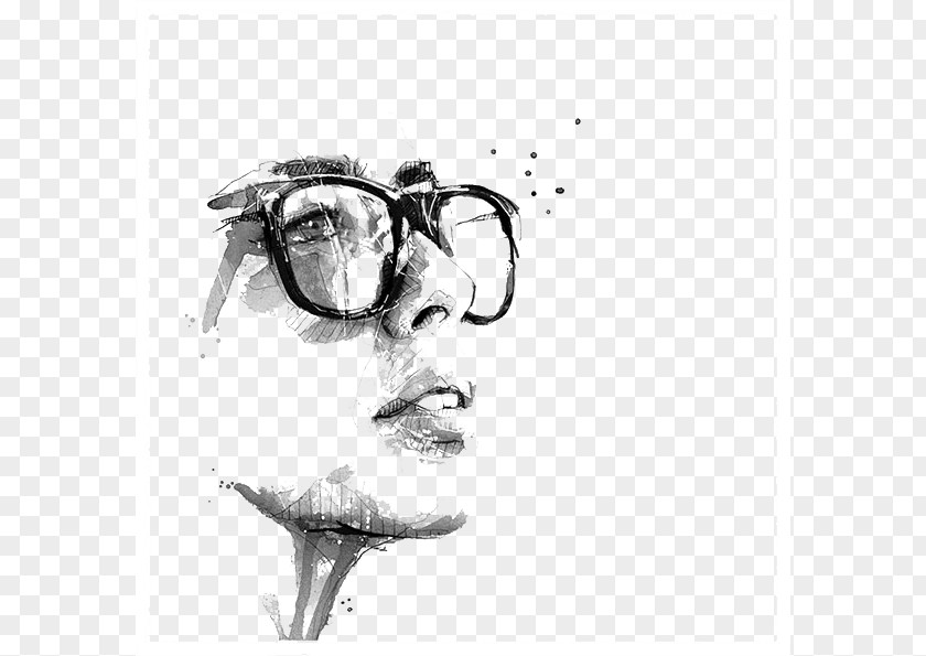 France Black And White Illustrations Portrait Painting Drawing Behance Illustration PNG
