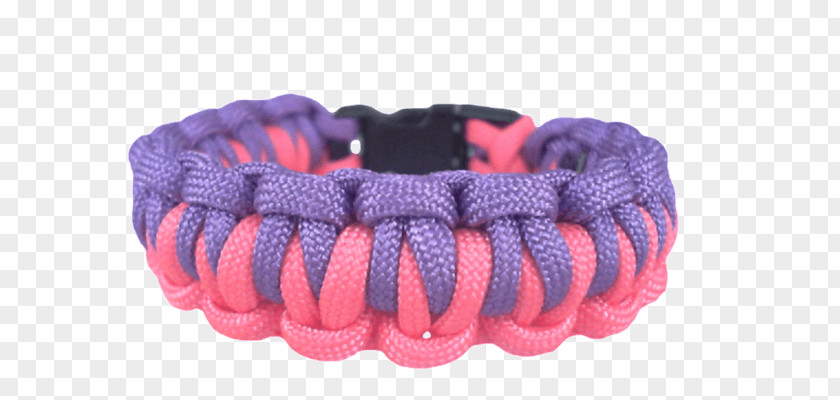 Homemade Bracelet Parachute Cord Purple How-to Pink PNG