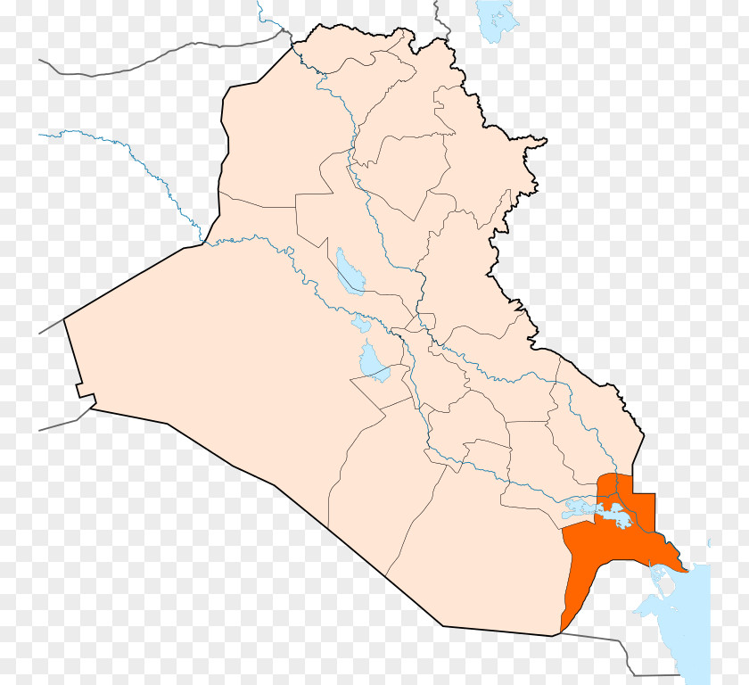 Map Basra Dhi Qar Governorate Al Anbar Governorates Of Iraq Hillah PNG