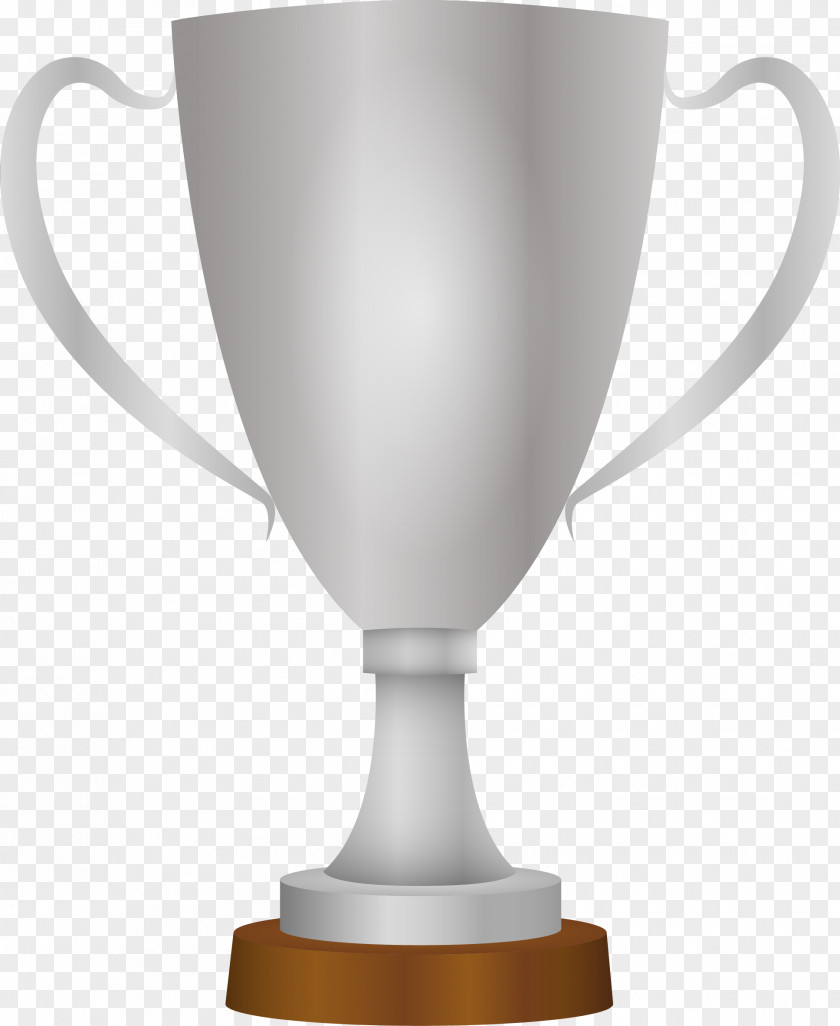Trophy Material Silver Cup PNG