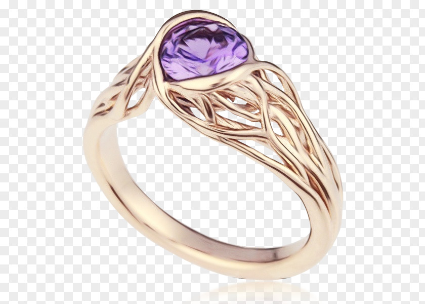 Amethyst Wedding Ring Body Jewellery PNG