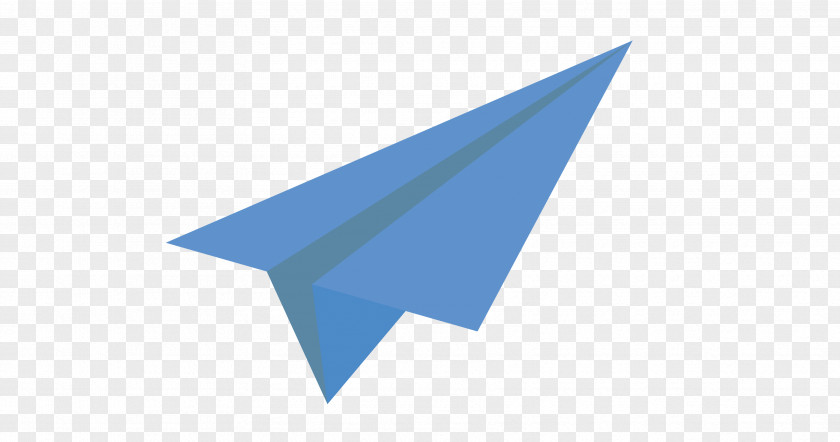Blue Paper Airplane Triangle Pattern PNG