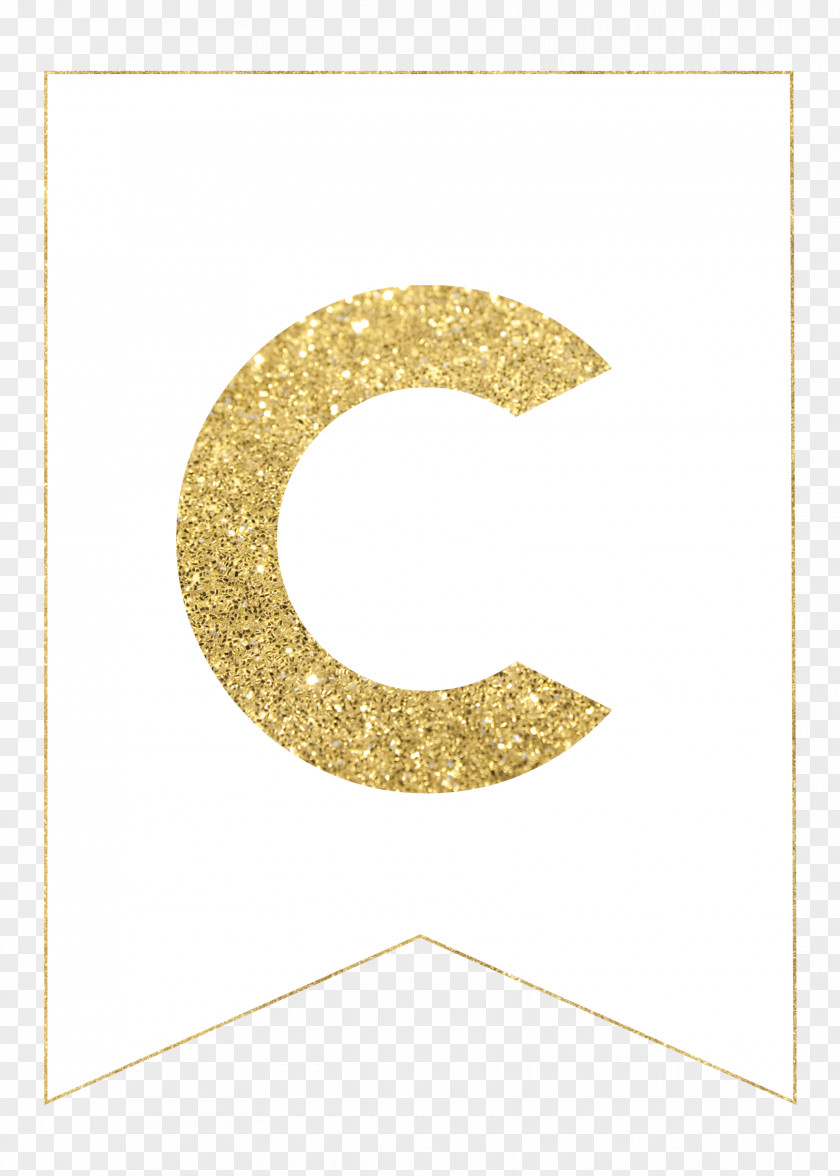 GOLD BANNER Paper Letter Banner Printing Alphabet PNG