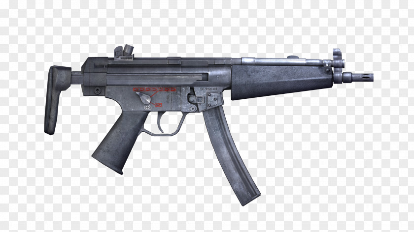 Machine Gun Heckler & Koch MP5 Submachine Firearm Airsoft Guns PNG