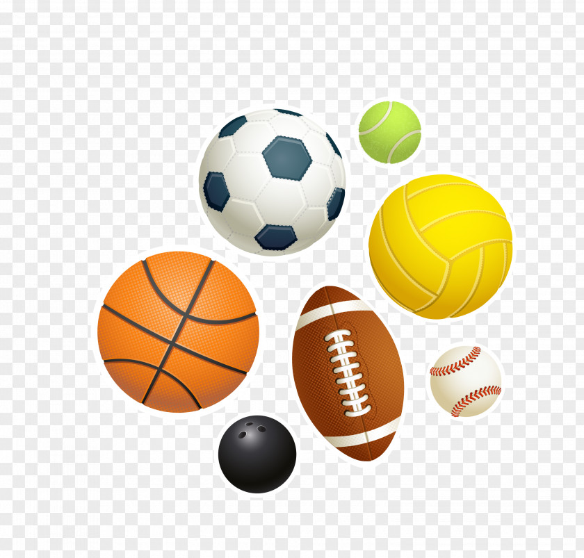 Vector Color Various Ball Games Sport Hockey Game PNG
