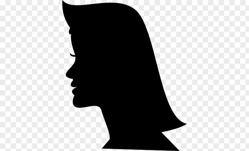 Hair Shapes Silhouette Female PNG