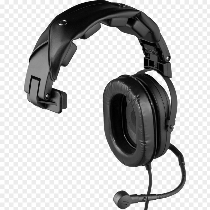Single Sided Headset With Boom Mic, Ear HeadsetsMicrophone Noise-canceling Microphone Headphones Telex HR-1 PNG