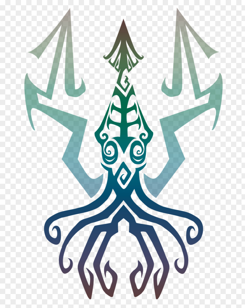 Squid Tribe Tattoo Kraken PNG