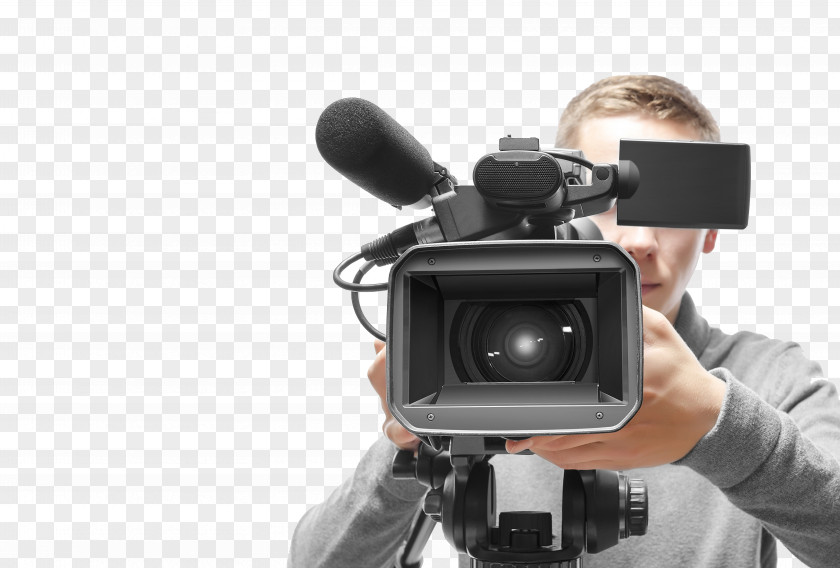The Reporters Carrying Cameras Stock Photography Camera Operator Professional Video PNG
