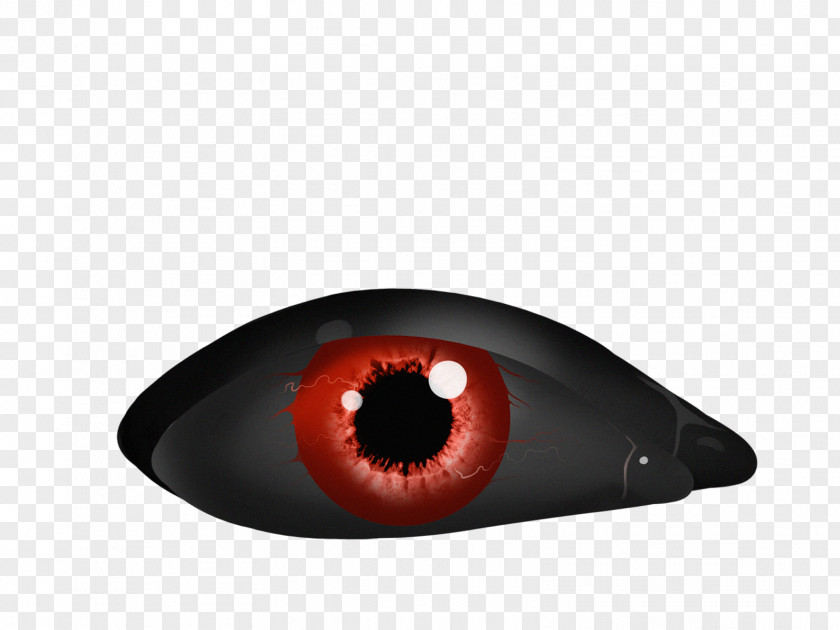 Scary Eye Ball Product Design RED.M PNG