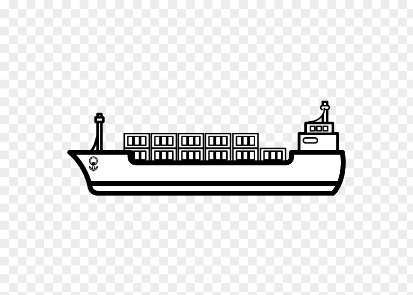 Ship Container Intermodal Illustration Cargo PNG