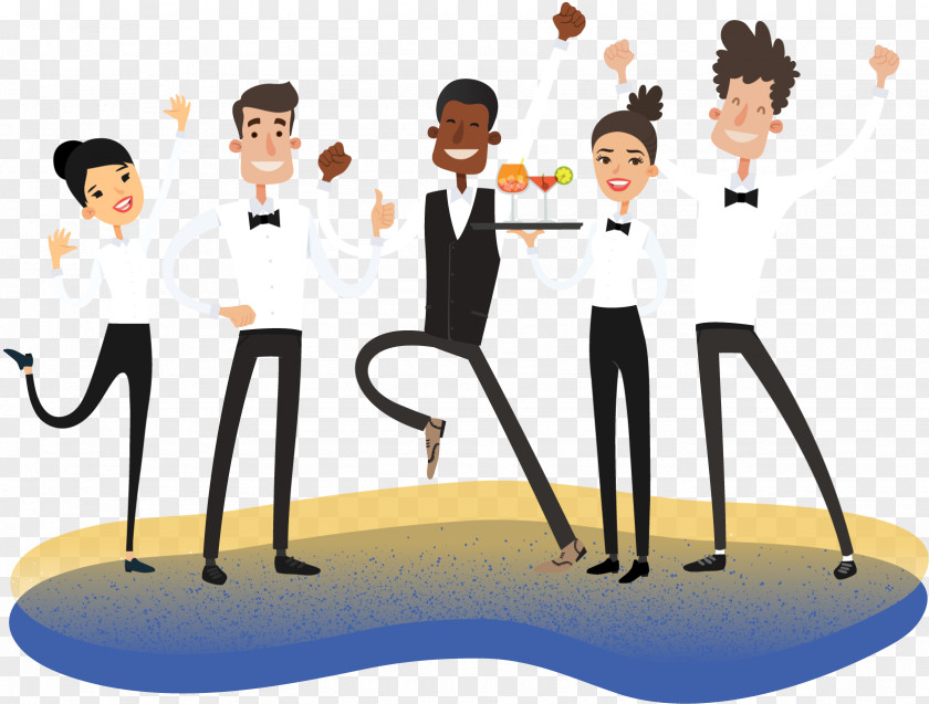 Bartenders Cartoon TempTribe Waiter Job Hospitality Public Relations PNG