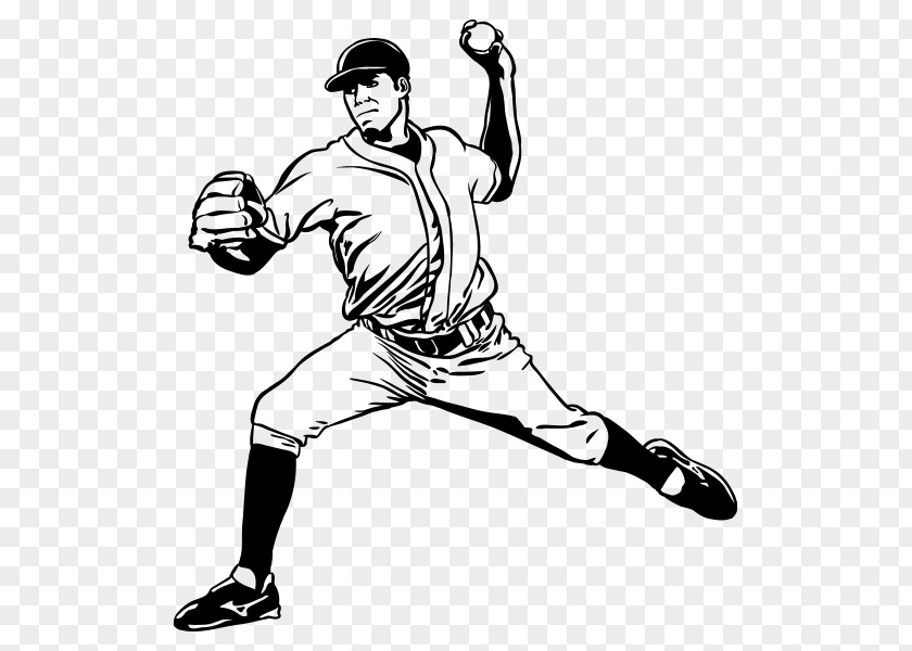 Baseball Wall Decal Positions Pitcher Player PNG