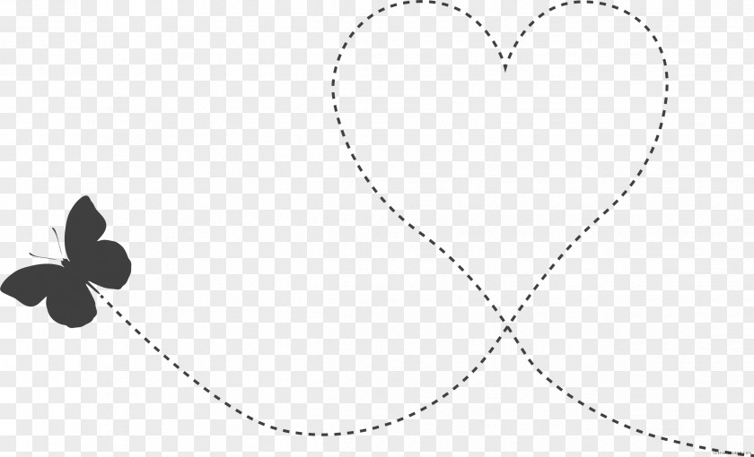 Butterfly Clipart Black And White Transparent Love Valentine's Day PNG