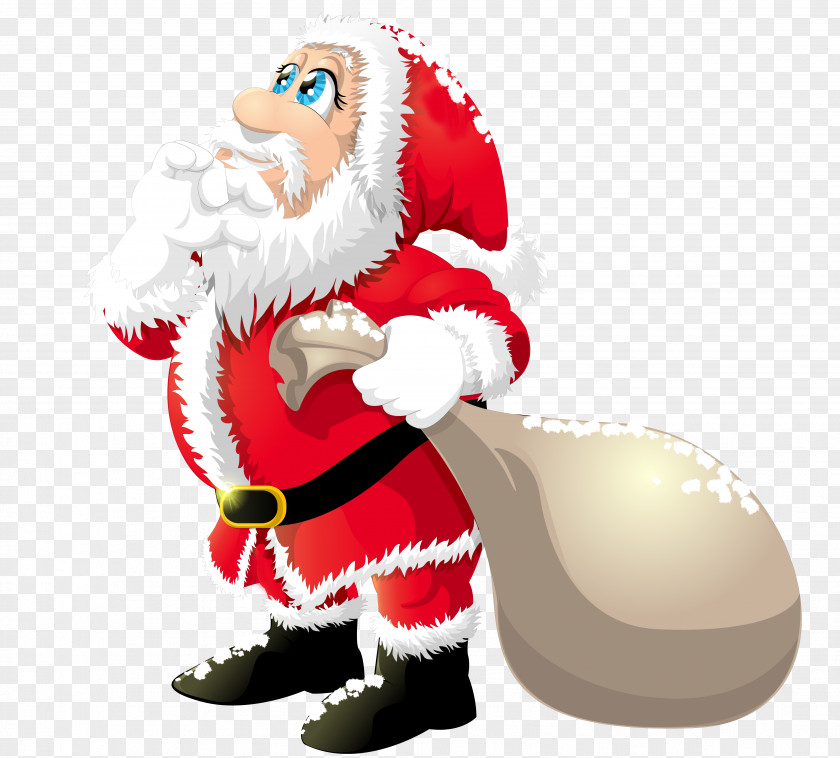 Cute Santa Claus Clipart Christmas Clip Art PNG