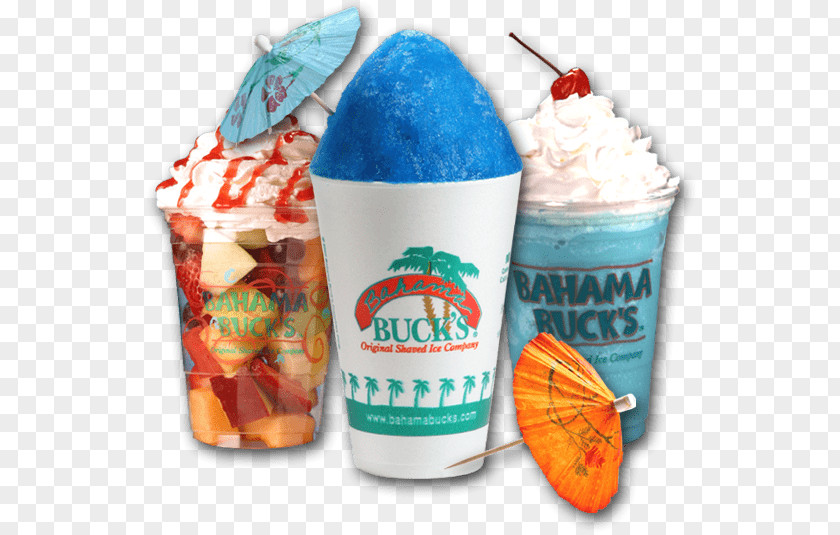 Ice Cream Bahama Buck's Original Shaved Snow Cone PNG