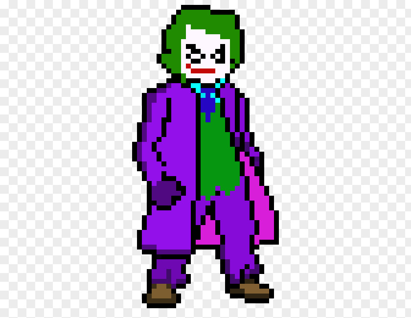 Pixel Art Minecraft Joker Batman Harley Quinn PNG