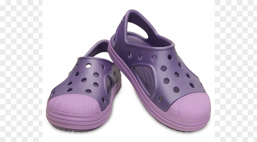 Sandal Crocs Shoe Clog Purple PNG