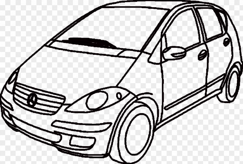 Car Profile Compact Mercedes-Benz A-Class Clip Art PNG