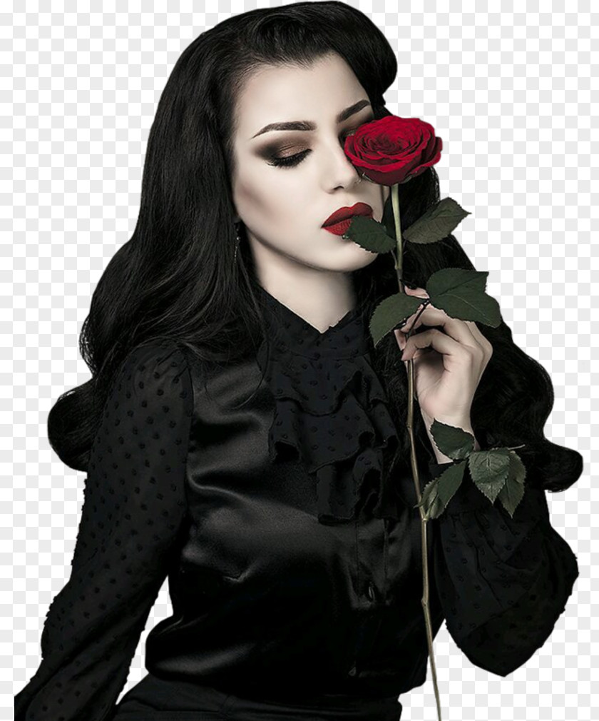 Gothic Velvet Model Photography Goth Subculture PNG