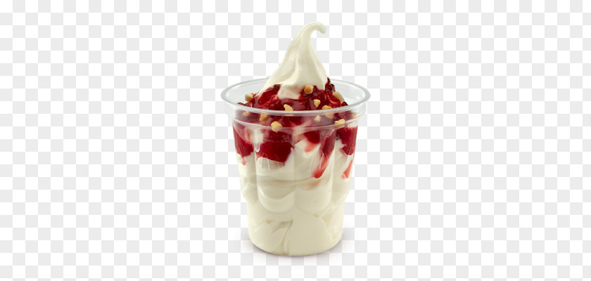 Ice Cream McDonald's Strawberry Sundae Milkshake Parfait PNG