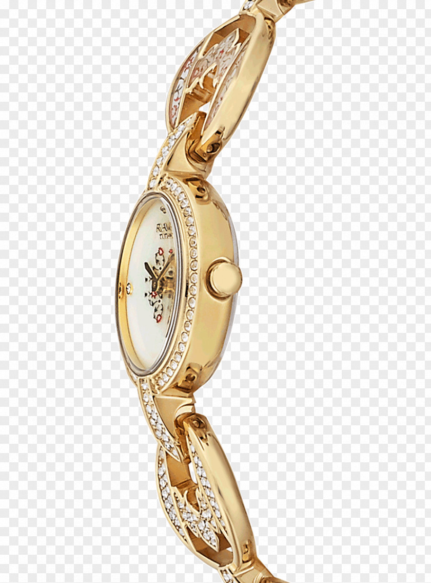 Metal Bezel Jewellery Watch Strap PNG