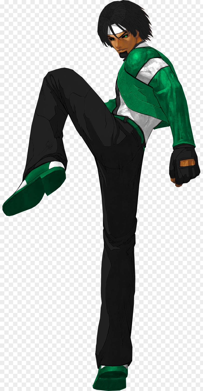 Mugen Green Costume Character PNG