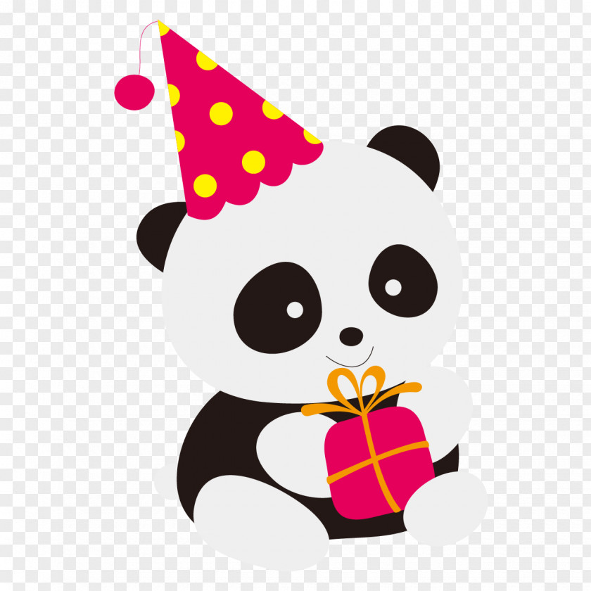 Panda Giant Bear Red Birthday Mug PNG