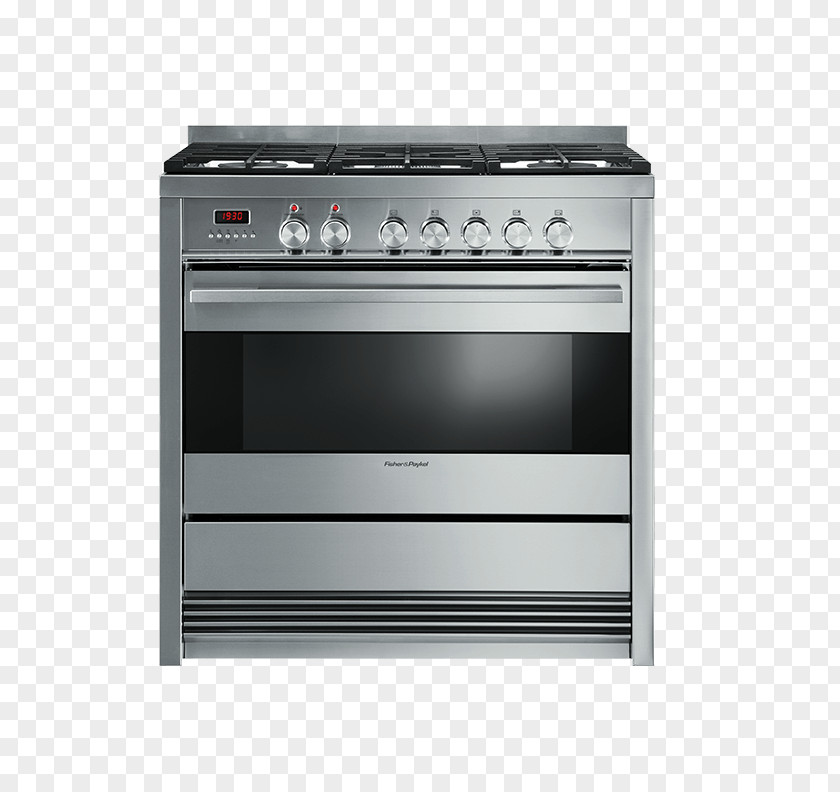 Self-cleaning Oven Gas Stove Cooking Ranges Fisher & Paykel OR36SDBM PNG