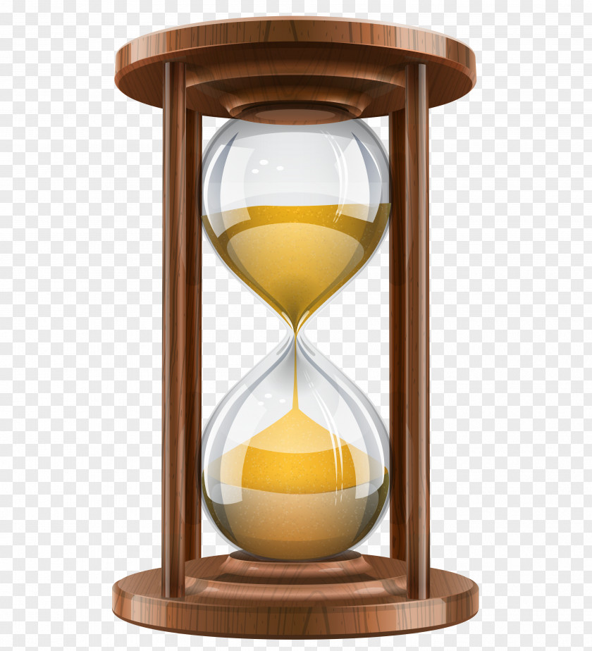 To Be Woody Hourglass Clock Clip Art PNG
