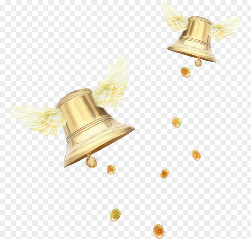 Two Golden Bell Easter PNG