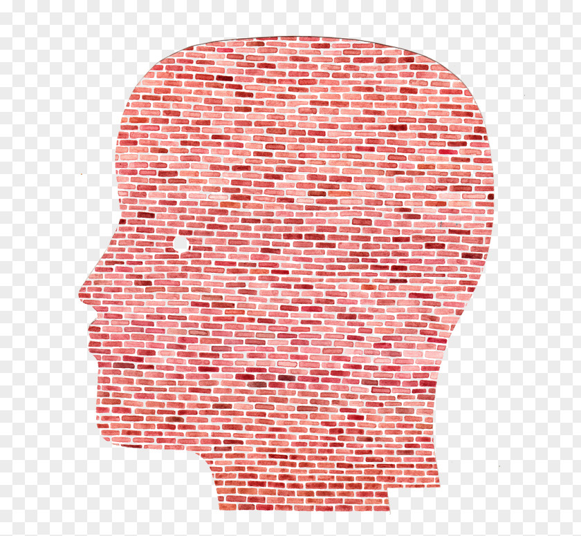 Cartoon Head Bricks Brick Drawing Painting PNG