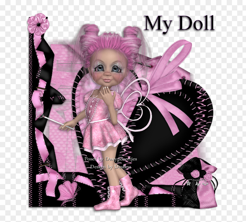 Danke 14 February Fairy Valentine's Day Pink M Doll PNG