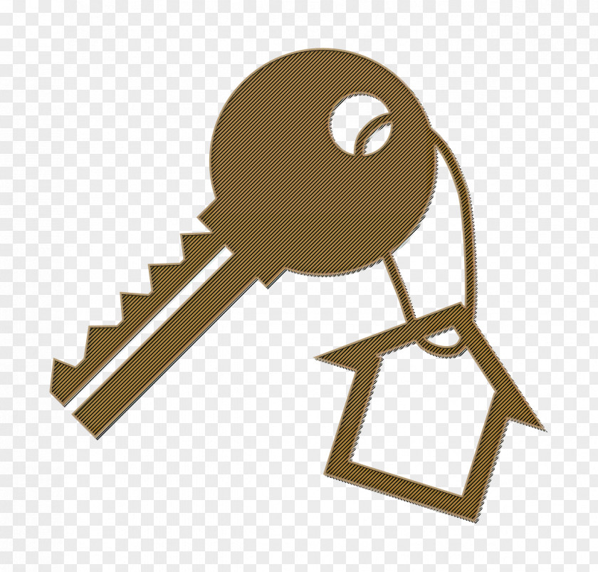 Keys Icon Key With A House Shape Hanging PNG