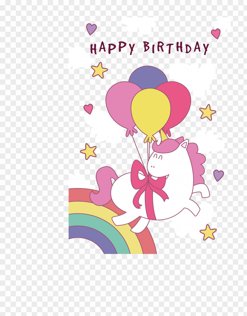 Balloon Beam Unicorn Poster Clip Art PNG