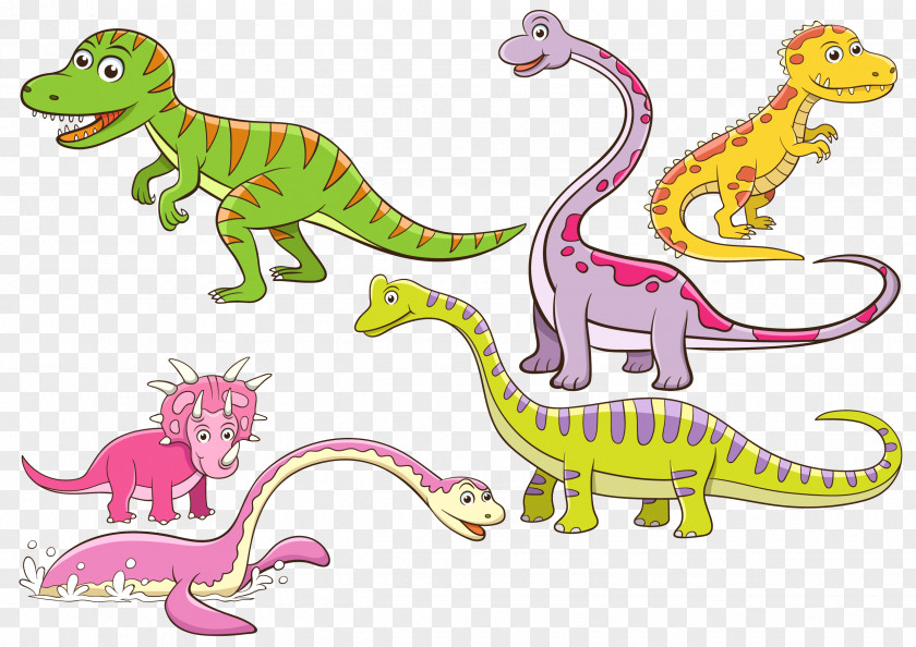 Dinosaur Creative Cartoon Drawing Illustration PNG