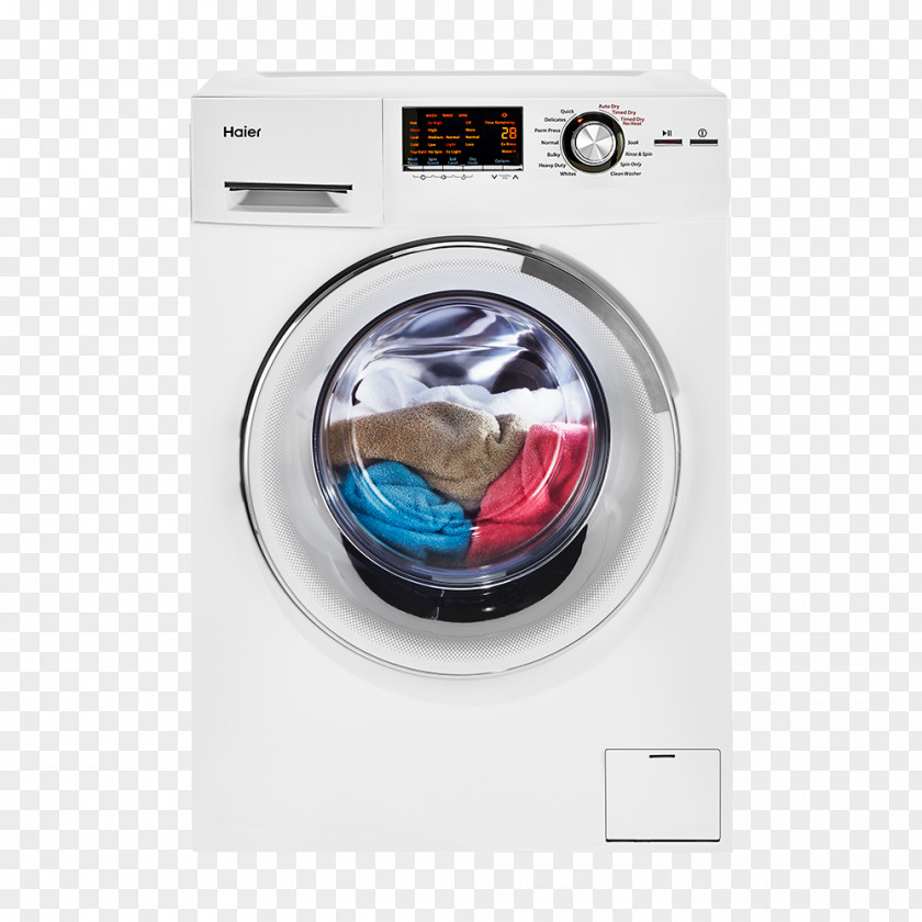 Drum Washing Machine Combo Washer Dryer Machines Clothes Home Appliance Haier PNG