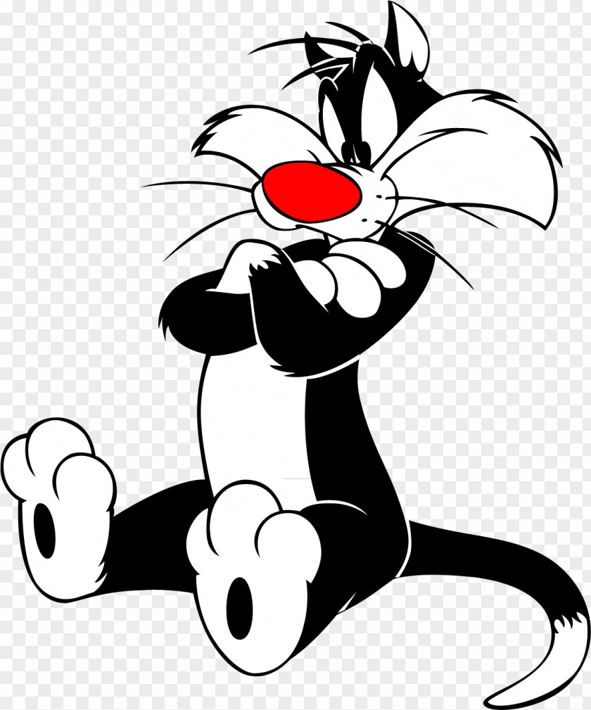 Looney Tunes Sylvester Jr. Tweety Hippety Hopper Cat PNG