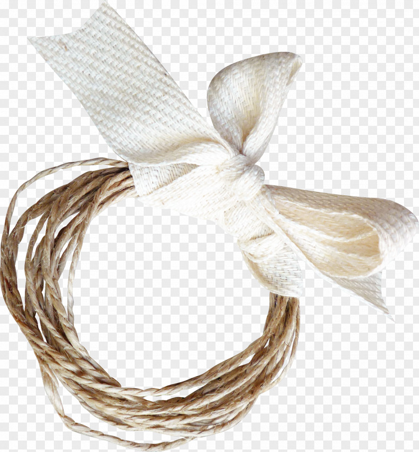 Straw Bow Rope Shoelace Knot PNG