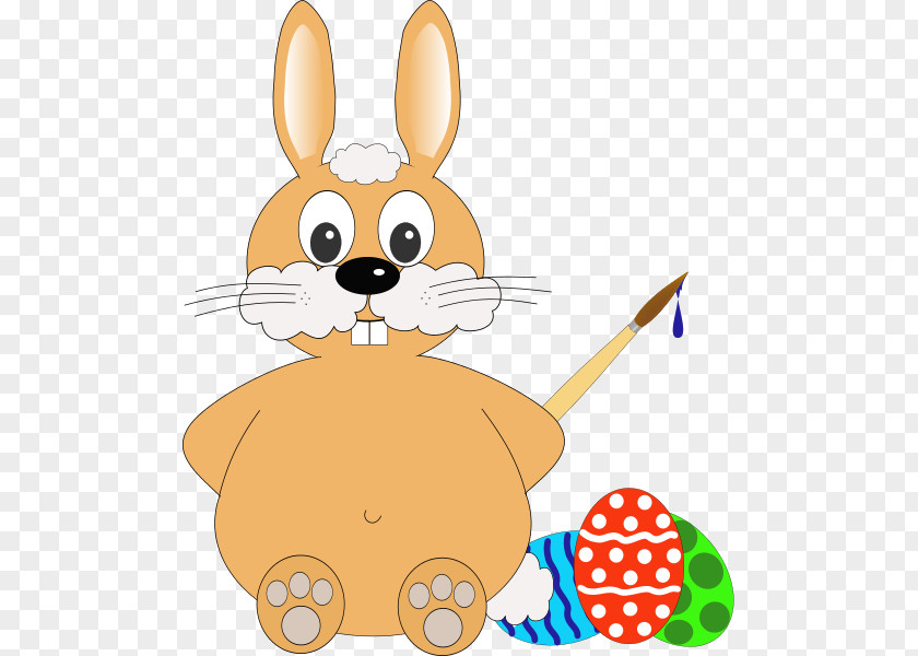 Watercolor Bunny Easter Egg Clip Art PNG