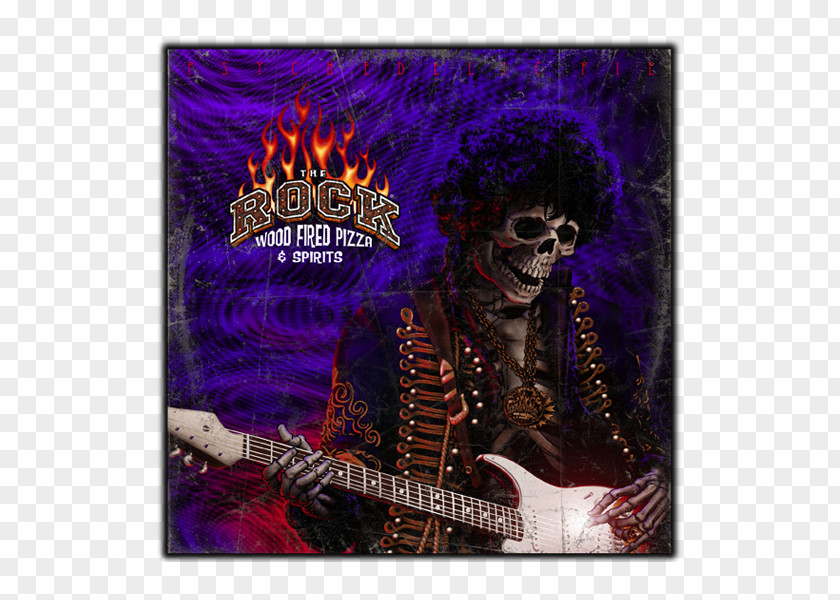 Acoustic Poster Guitarist Art Purple PNG