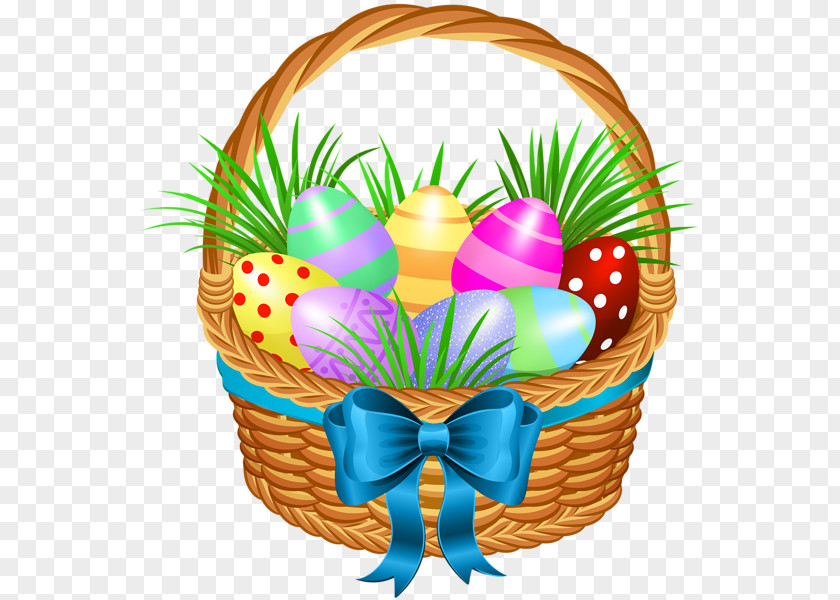 Easter Egg Basket Clip Art PNG