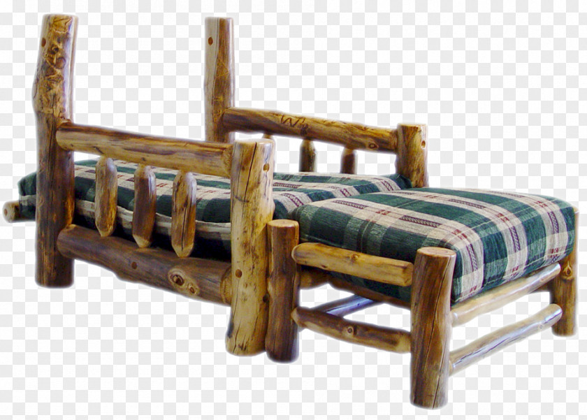Log Furniture Bed Frame Wood Chair Garden PNG