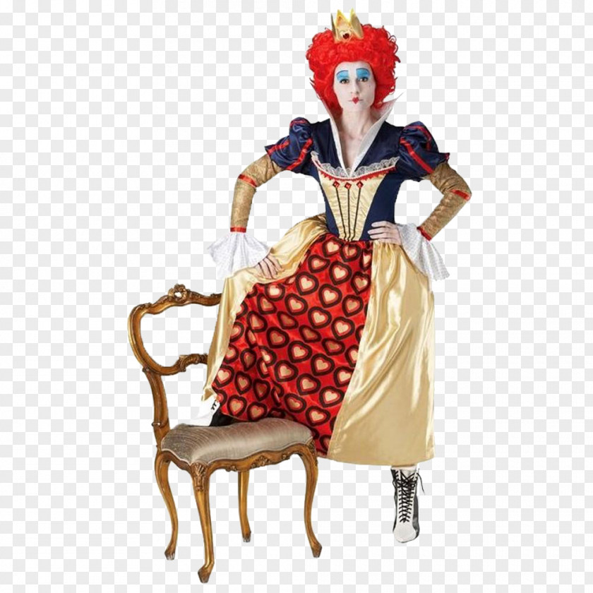 Alice In Wonderland Red Queen Of Hearts The Mad Hatter Costume PNG