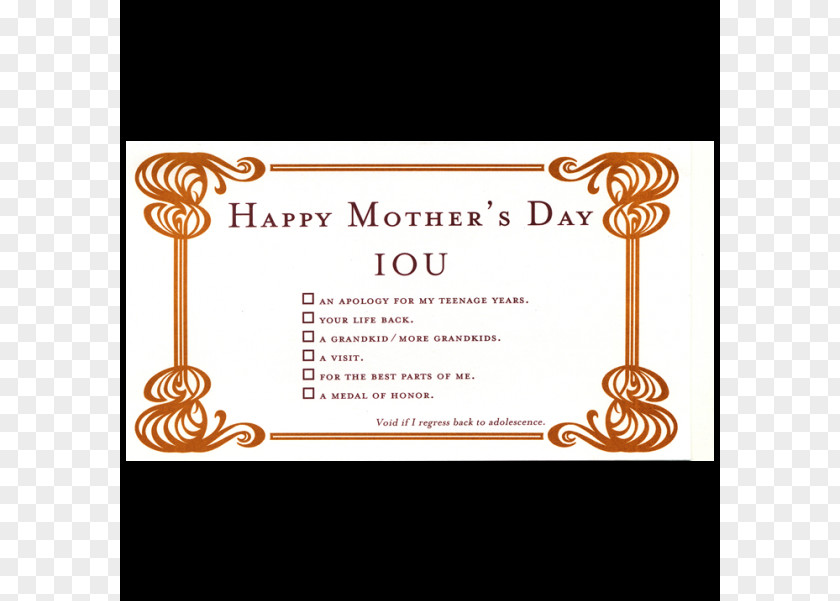 Mother's Day Greeting & Note Cards Gift PNG