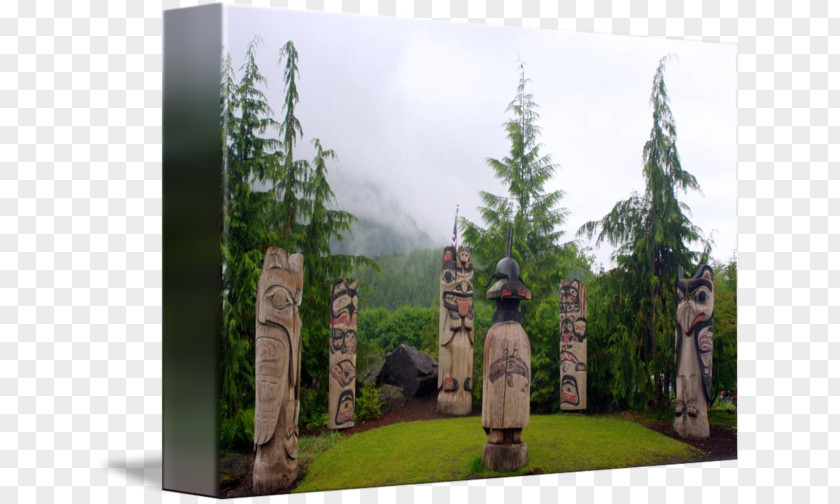 Totem Pole Statue Tree Forest PNG