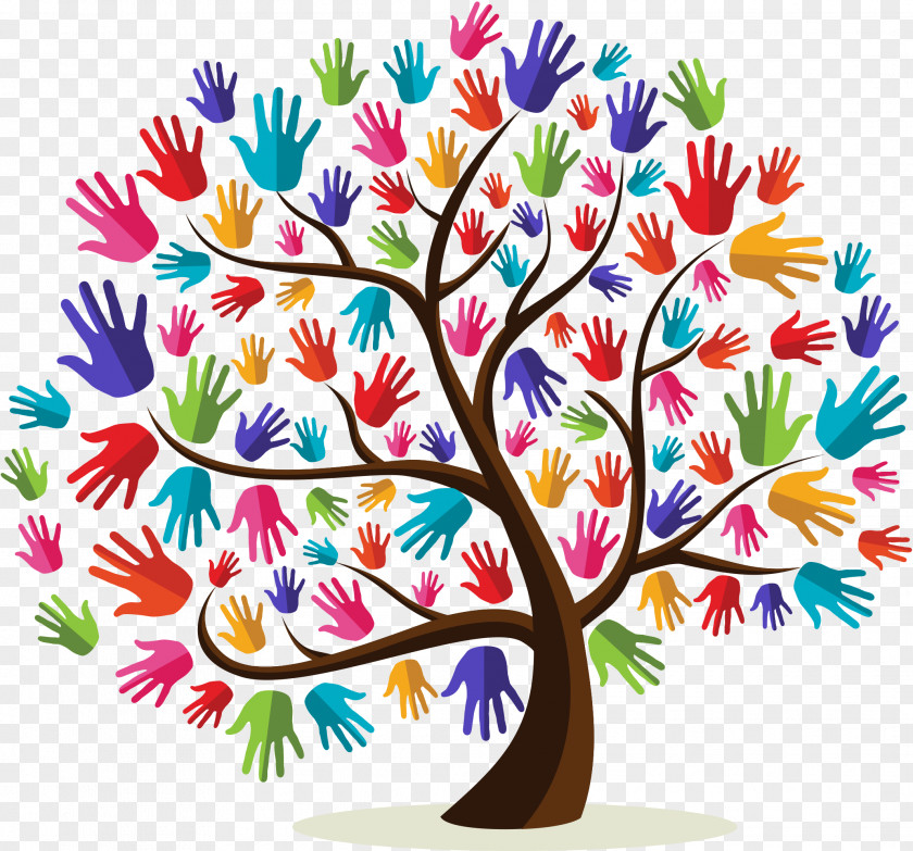 Watercolor Tree The Building For Kids Multiculturalism Cultural Diversity Unity In Clip Art PNG